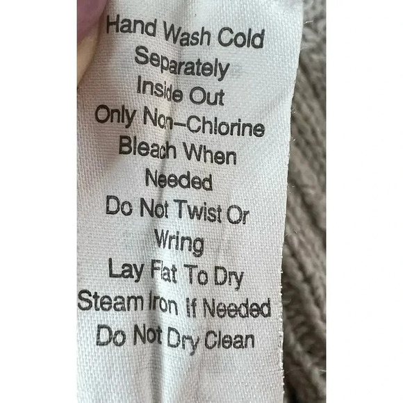 Cabi Womens Vest Long Cable Knit Beige Cotton Wool Yak Blend XS. - Picture 8 of 8